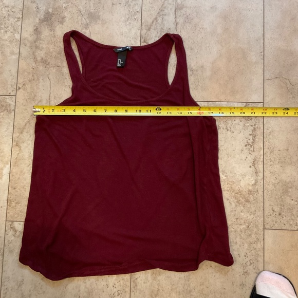H&M Dark Red Burgundy Women’s Sz M Tank Top - Picture 4 of 8